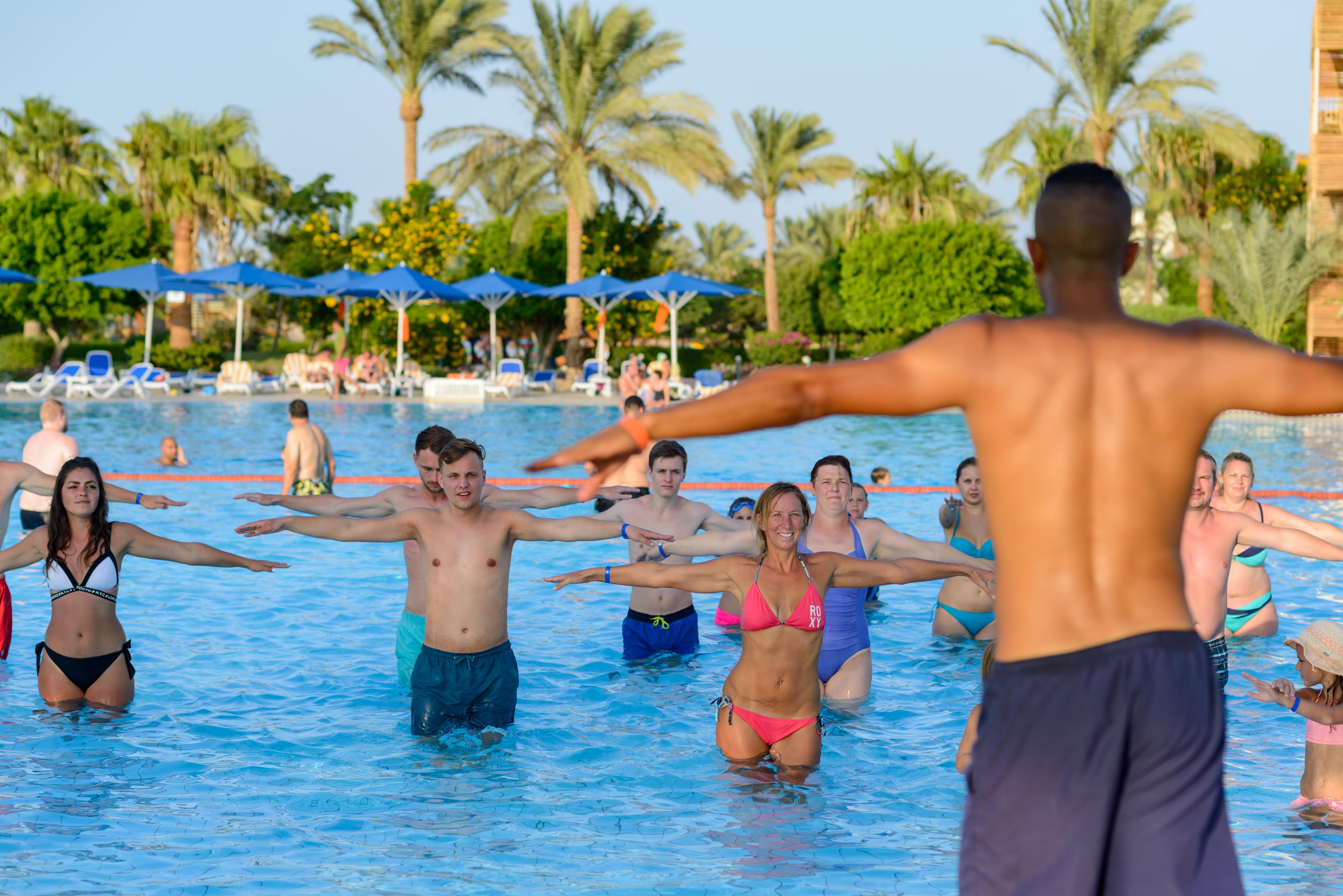 Desert Rose Resort Hurghada Esterno foto Aqua Aerobics