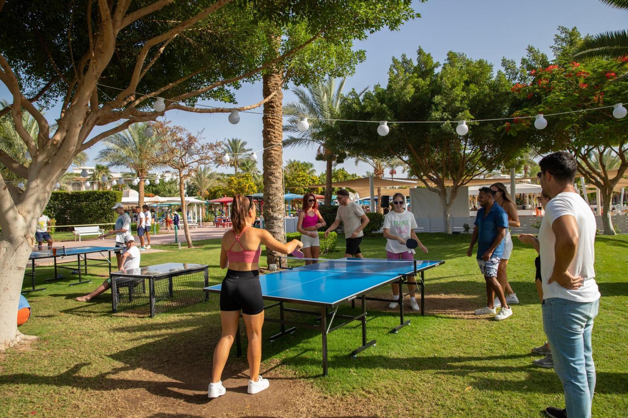 Desert Rose Resort Hurghada Esterno foto Table tennis at the resort